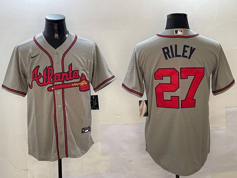 Men Atlanta Braves #27 Riley Grey Game 2024 Nike MLB Jersey style 4